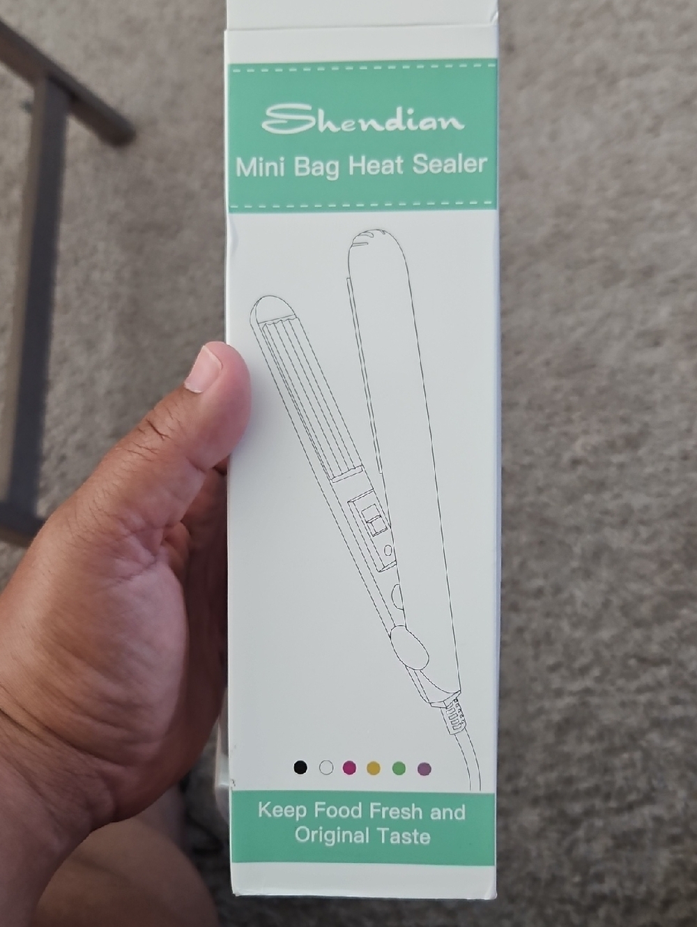 Mini Bag Heat Sealer - Mint Green